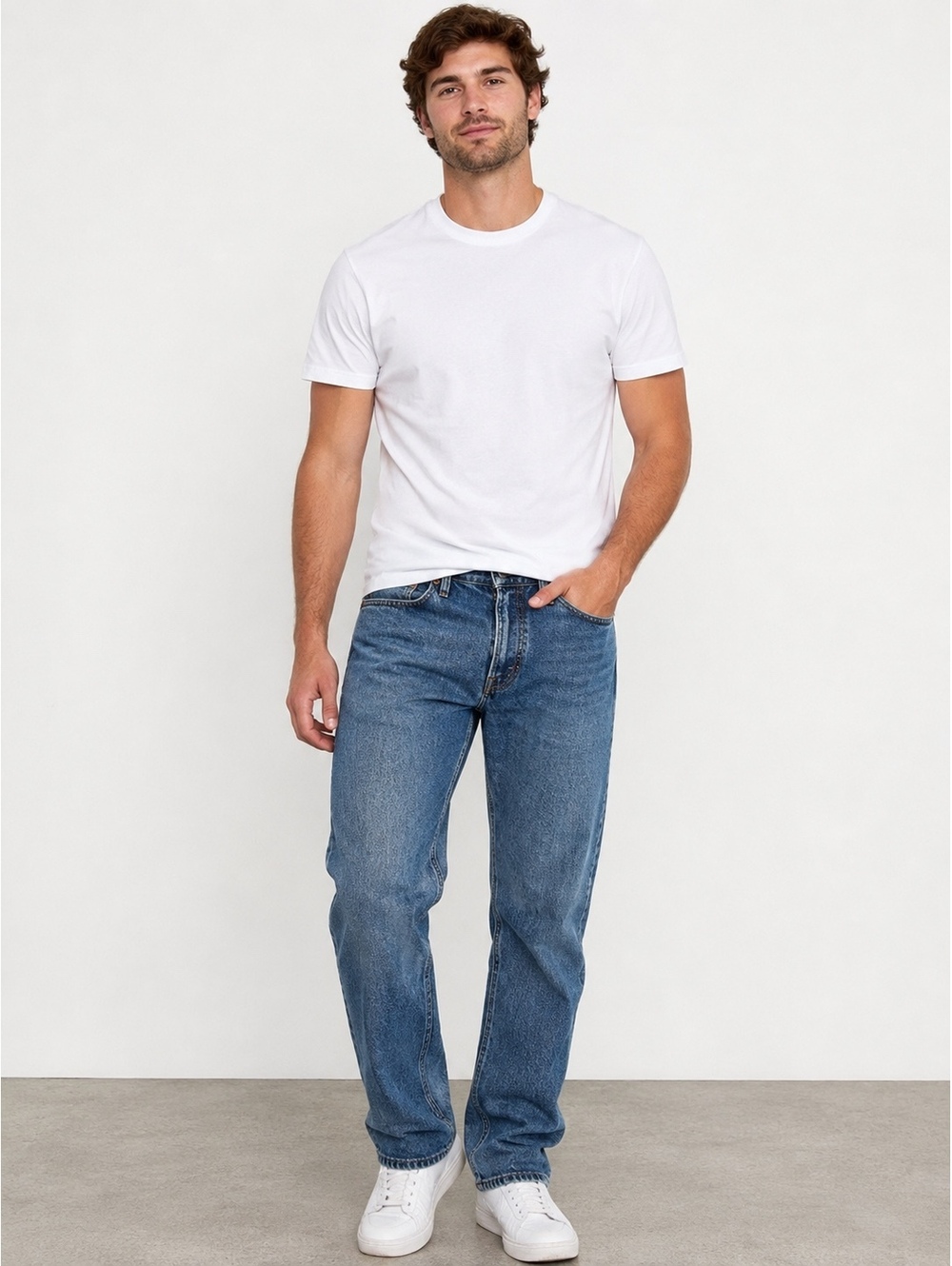 Levi’s 559 Relaxed Straight Jeans Men’s 34x30 Medium Wash Blue Denim